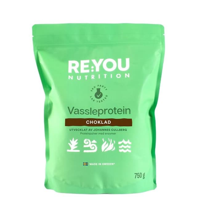RE:YOU Vassleprotein – Chocolate proteinpulver
